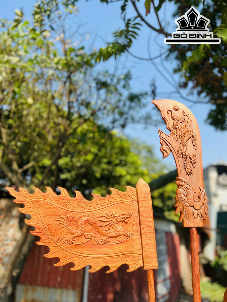 Tượng Quan Công Gỗ Hương Cao 147 Ngang 90 Sâu 55 (cm)