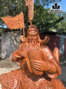Tượng Quan Công Gỗ Hương Cao 147 Ngang 90 Sâu 55 (cm)