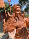 Tượng Quan Công Gỗ Hương Cao 147 Ngang 90 Sâu 55 (cm)