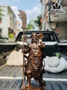 Tượng Quan Công Gỗ Mun Hoa Cao 60 Ngang 20 Sâu 14 (cm)