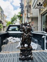 Tượng Quan Công Gỗ Mun Hoa Cao 80 Ngang 30 Sâu 16 (cm)