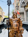 Tượng Quan Công Gỗ Mun Hoa Cao 80 Ngang 30 Sâu 19 (cm)