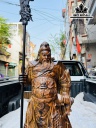Tượng Quan Công Gỗ Mun Hoa Cao 80 Ngang 30 Sâu 19 (cm)