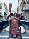 Tượng Quan Công Gỗ Tử Đàn Cao 77 Ngang 31 Sâu 27 (cm)