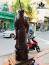 Tượng Quan Công Gỗ Trắc Cao 86 Ngang 28 Sâu 26 (cm)