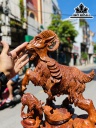 Tượng Tam Dương Khai Thái Gỗ Nu Hương Cao 86 Ngang 50 Sâu 25 (cm)