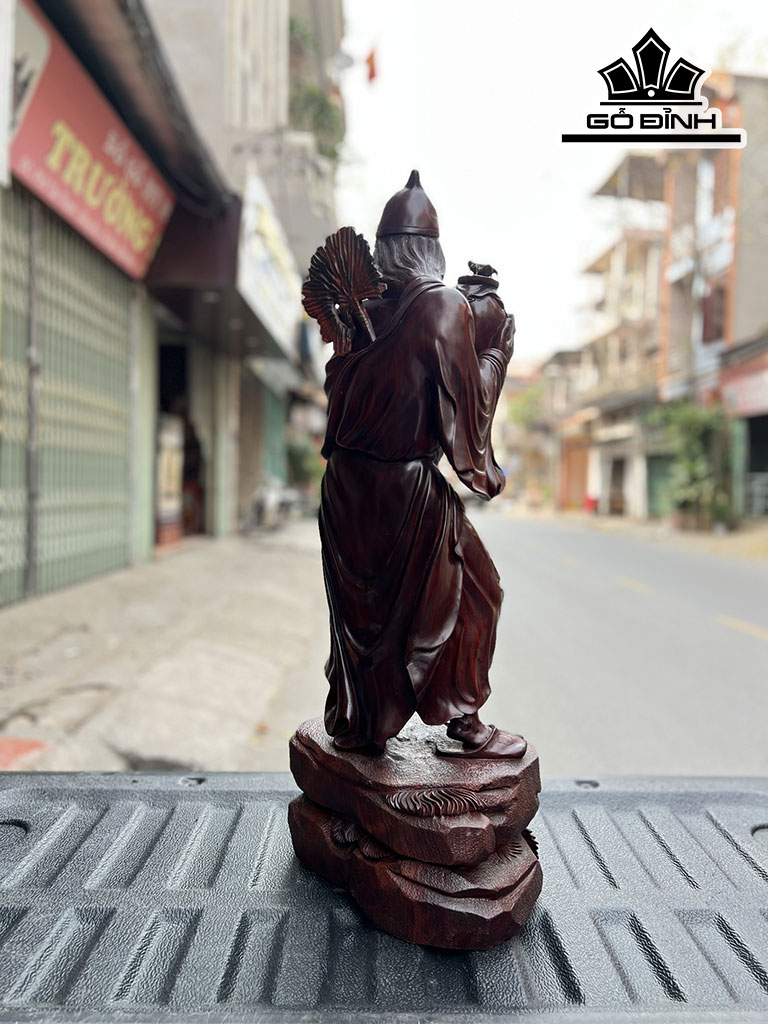 Tượng Tế Công Gỗ Trắc Cao 78 Ngang 32 Sâu 24 (cm)