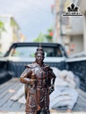 Tượng Trần Quốc Tuấn Gỗ Mun Hoa Cao 50 Ngang 18 Sâu 16 (cm)