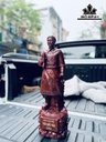 Tượng Trần Quốc Tuấn Gỗ Tử Đàn Cao 60 Ngang 19 Sâu 15 (cm)