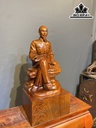 Tượng Bác Hồ Gỗ Hương Cao 60 Ngang 27 Sâu 23,5 (cm)