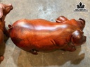 Tượng Heo Phong Thủy Gỗ Cẩm Cao 25 Ngang 50 Sâu 20 (cm)