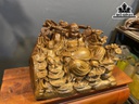 Tượng Phật Di Lặc Gỗ Ngọc Am Cao 29 Ngang 41 Sâu 26 (cm)