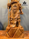 Tượng Quan Công Gỗ Hương Cao 60 Ngang 25 Sâu 15 (cm)