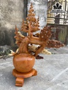 Bình Hoa Gỗ Hương Cao 71 Ngang 52 Sâu 35 (cm)