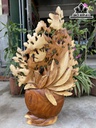 Bình Hoa Gỗ Hương Cao 83 Ngang 52 Sâu 22 (cm)