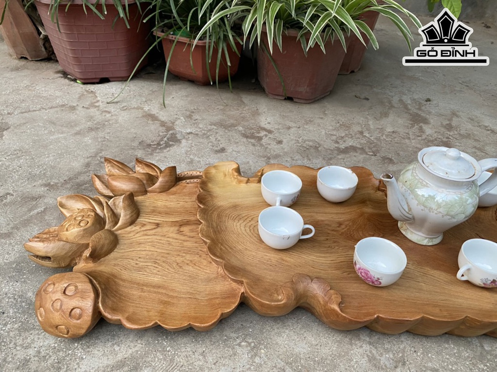 Khay Trà Gỗ Ngọc Am Ngang 88 Rộng 31 Dày 6 (cm)