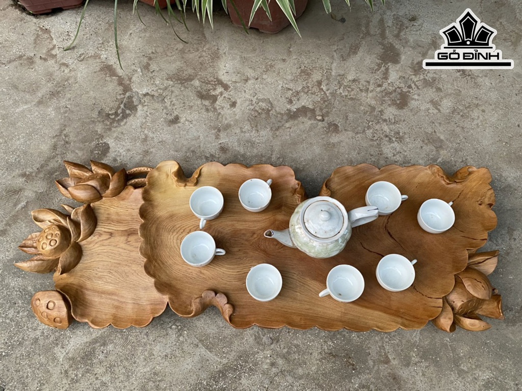 Khay Trà Gỗ Ngọc Am Ngang 88 Rộng 31 Dày 6 (cm)