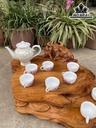 Khay Trà Tiểu Đồng Chăn Trâu Thổi Sáo Gỗ Hương Cao 22 Ngang 46 Sâu 52 (cm)