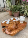 Khay Trà Tiểu Đồng Chăn Trâu Thổi Sáo Gỗ Hương Cao 22 Ngang 46 Sâu 52 (cm)