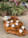 Khay Trà Tiểu Đồng Chăn Trâu Thổi Sáo Gỗ Hương Cao 22 Ngang 46 Sâu 52 (cm)