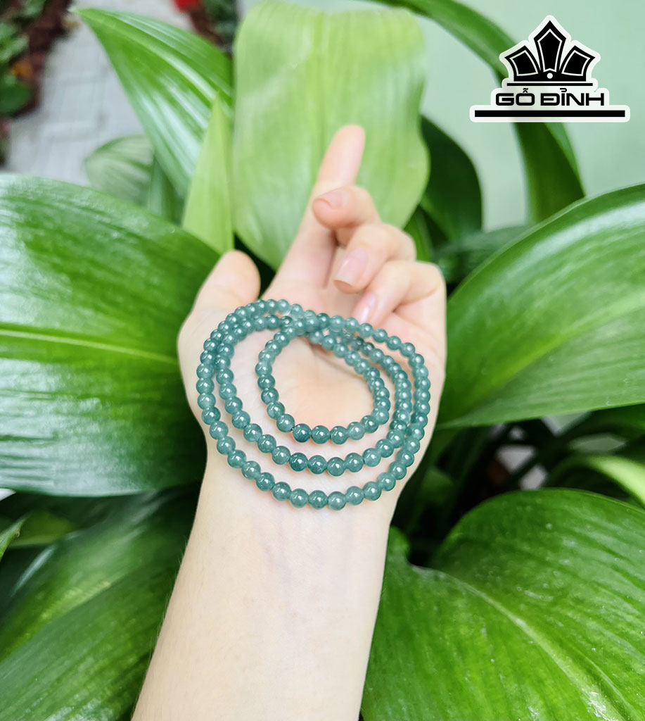 Chuỗi Đá Ngọc Lam (Turquoise) Đường Kính Hạt 5 (mm)