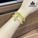Lu Thống Đá Thạch Anh Tóc Vàng Đường Kính Hạt 5,5 (mm)