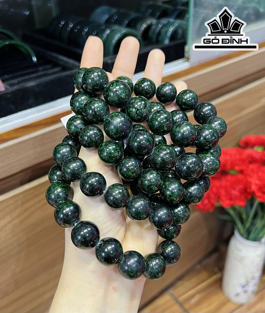 Vòng Tay Đá Cẩm Thạch Đường Kính Hạt 14-16 (mm)