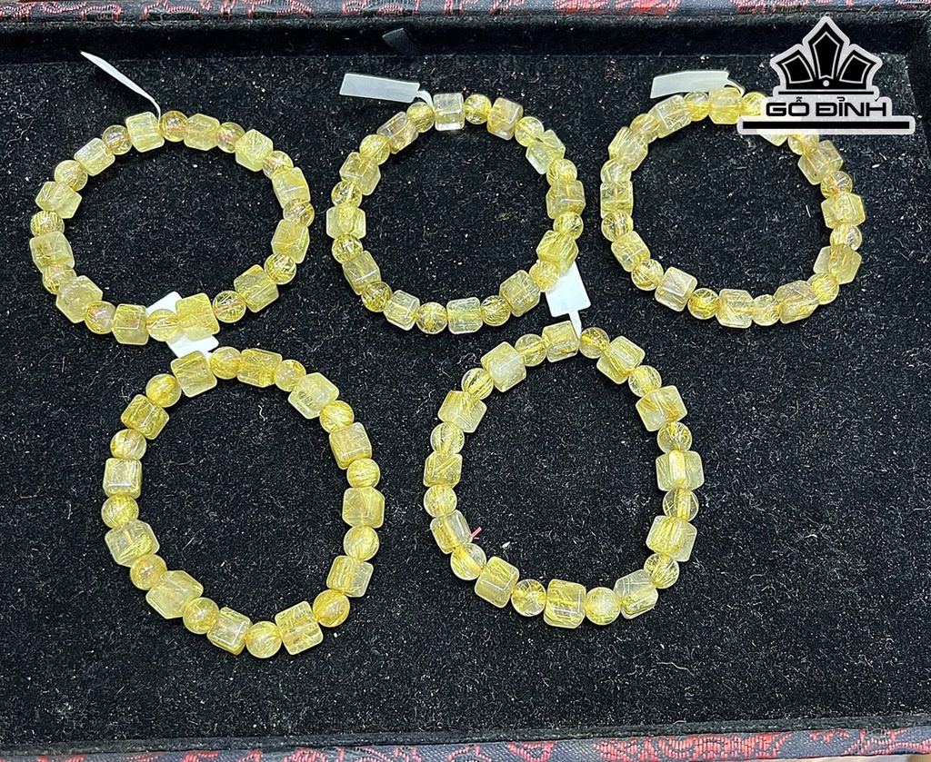 Vòng Tay Đá Thạch Anh Đường Kính Hạt 8,5-11 (mm)