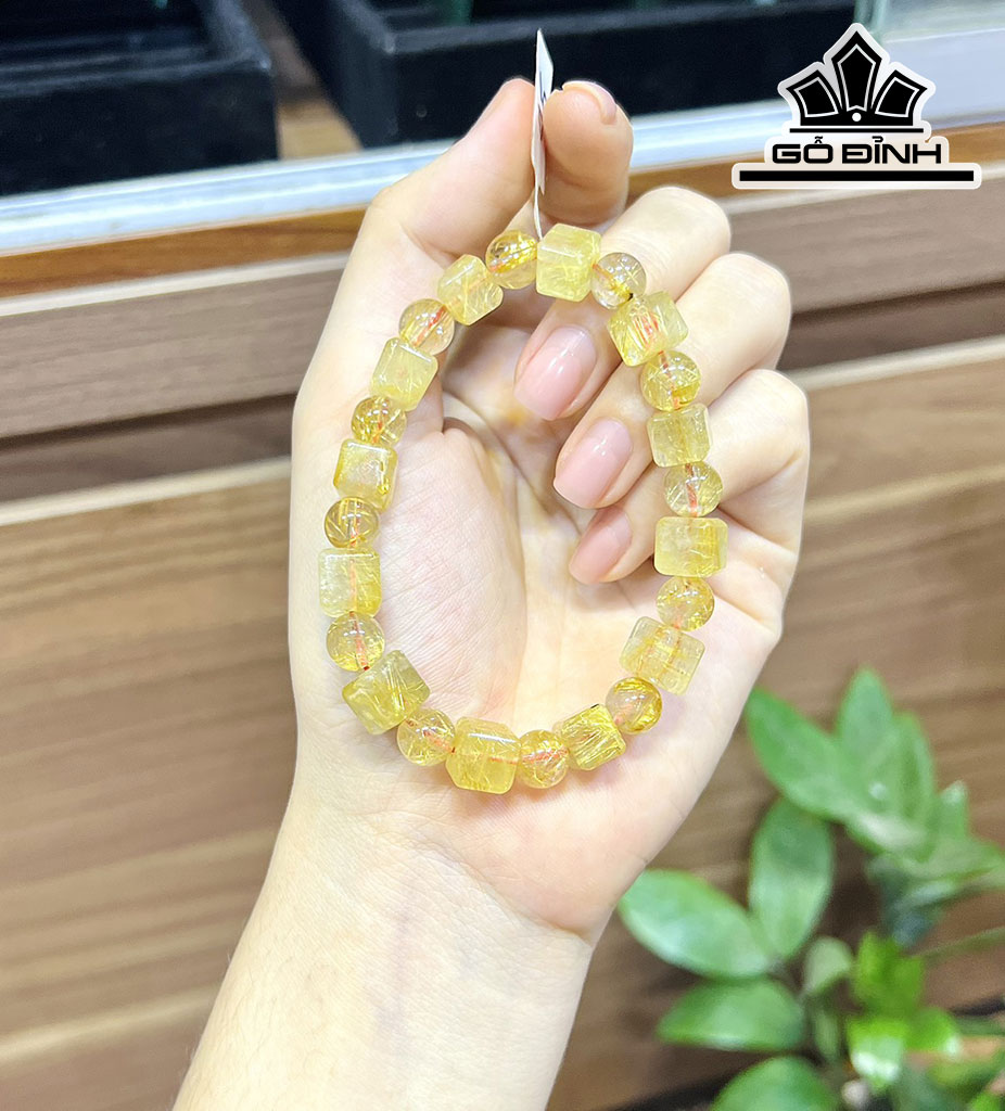Vòng Tay Đá Thạch Anh Đường Kính Hạt 8,5-11 (mm)