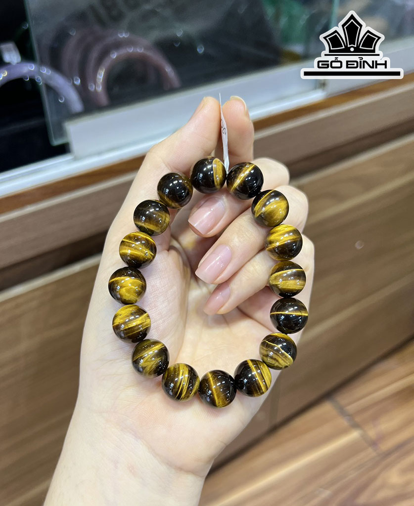 Vòng Tay Đá Thạch Anh Đường Kính Hạt 12 (mm)