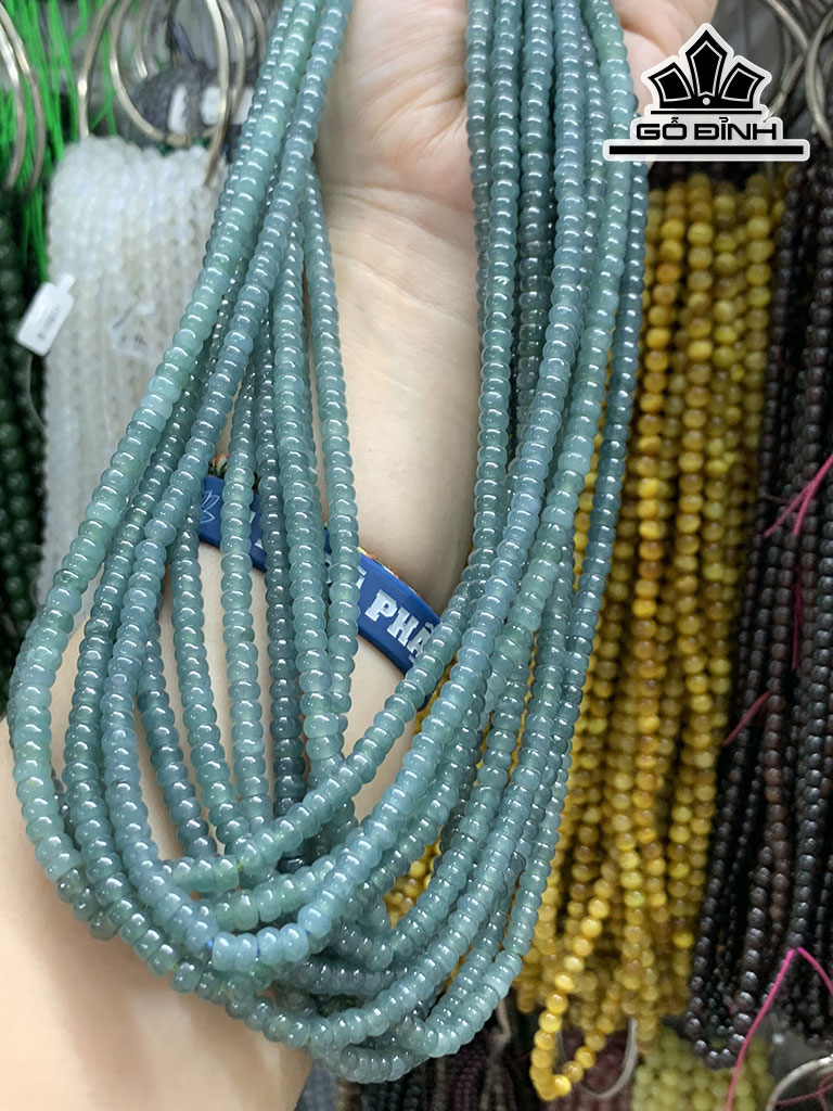 Chuỗi Đá Cẩm Thạch (Jadeite) Đường Kính Hạt 5 (mm)