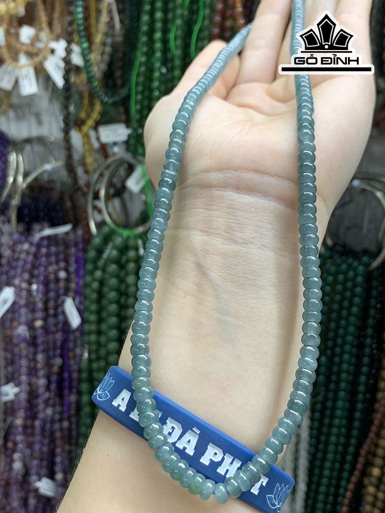 Chuỗi Đá Cẩm Thạch (Jadeite) Đường Kính Hạt 5 (mm)