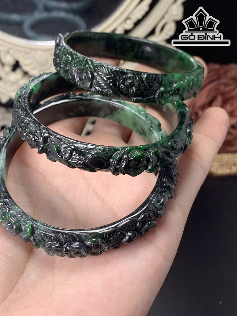 Vòng Tay Đá Cẩm Thạch (Jadeite) Đường Kính 50,8-53,7-54,9 (mm)