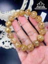 Vòng Tay Đá Thạch Anh Tóc Vàng Đường Kính Hạt 12 (mm)