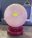 Bi Cầu Đá Thạch Anh Hồng Đường Kính 18 (cm) 7.85kg
