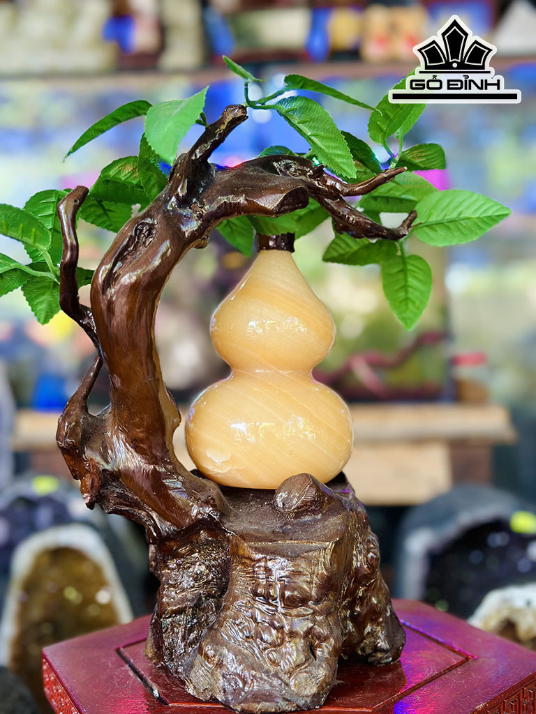 Cây Hồ Lô Đá Ngọc Hoàng Long Cao 19 Ngang 30 (cm) 2,2kg