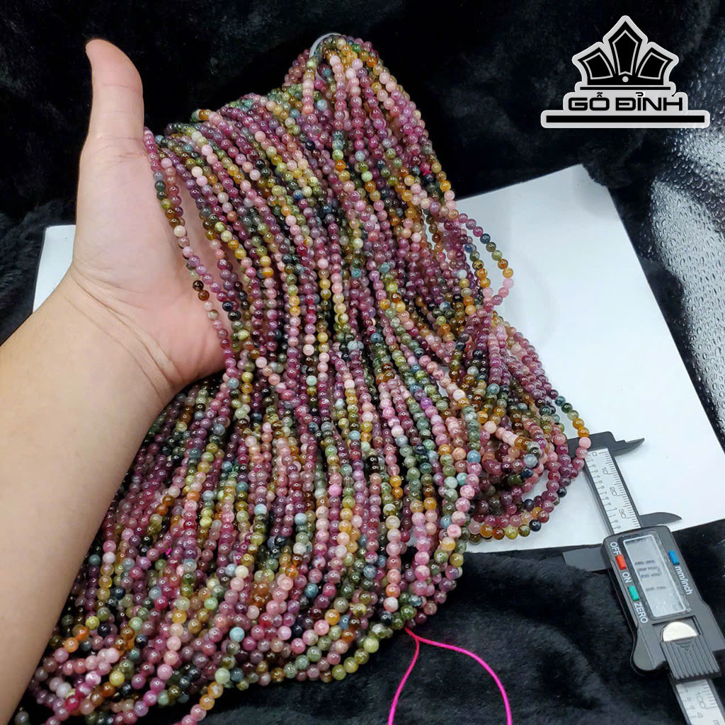 Chuỗi Đá Tourmaline Đường Kính Hạt 5 (mm)