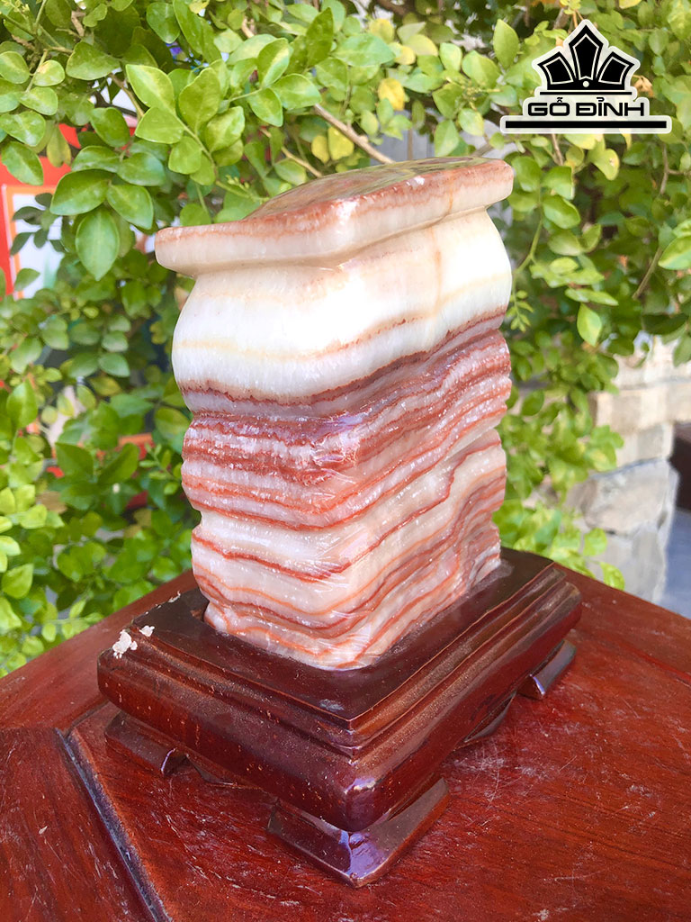 Tác Phẩm Đá Thịt Heo Đá Canxit Cao 15 Ngang 12 (cm) 1,8kg