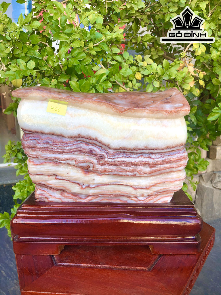 Tác Phẩm Đá Thịt Heo Đá Canxit Cao 21 Ngang 18 (cm) 4,66kg