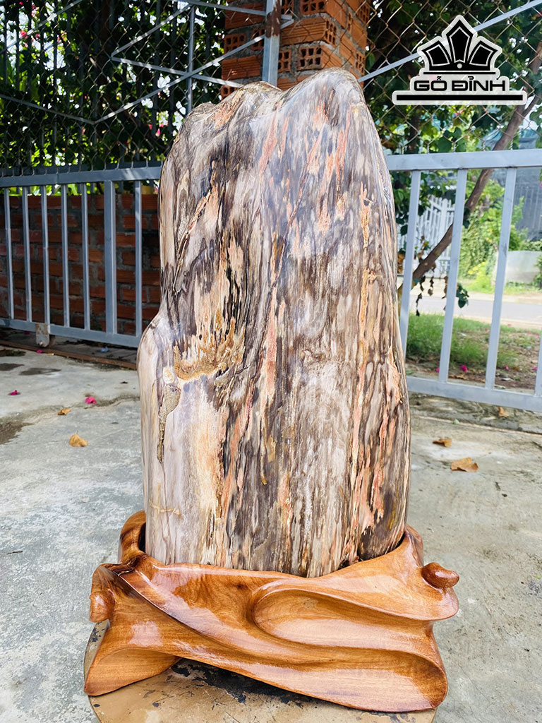 Tác Phẩm Gỗ Hóa Thạch Cao 56 Ngang 33 (cm) 35,3kg