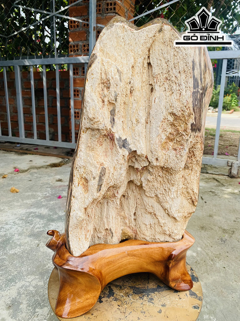Tác Phẩm Gỗ Hóa Thạch Cao 56 Ngang 33 (cm) 35,3kg