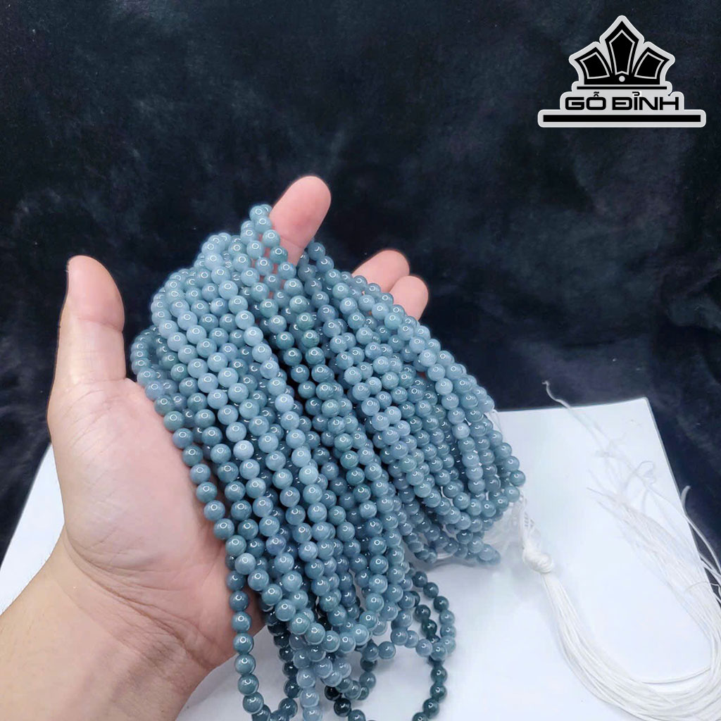 Chuỗi Đá Ngọc Lam (Turquoise) Đường Kính Hạt 6,8 (cm)