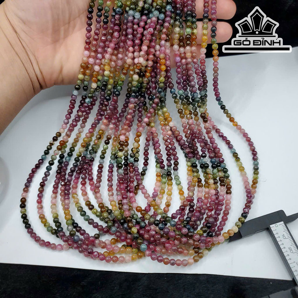 Chuỗi Đá Tourmaline Đường Kính Hạt 5 (mm)
