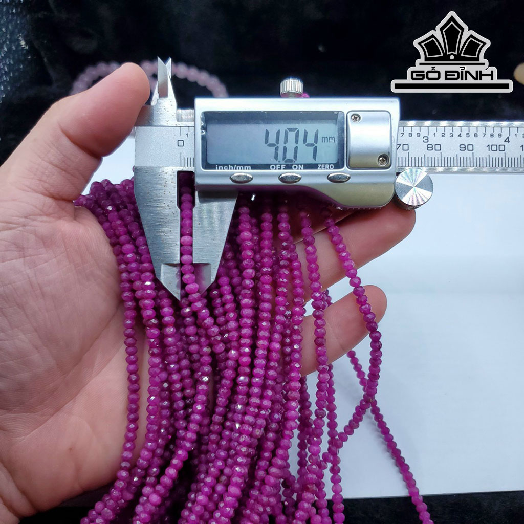 Chuỗi Đá Thạch Anh Tóc Vàng Đường Kính Hạt 4,4 (mm)