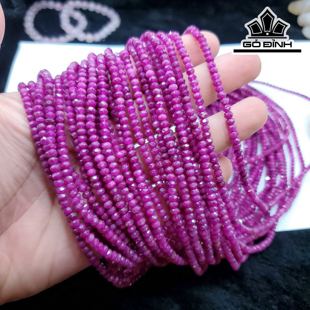 Chuỗi Đá Thạch Anh Tóc Vàng Đường Kính Hạt 4,4 (mm)