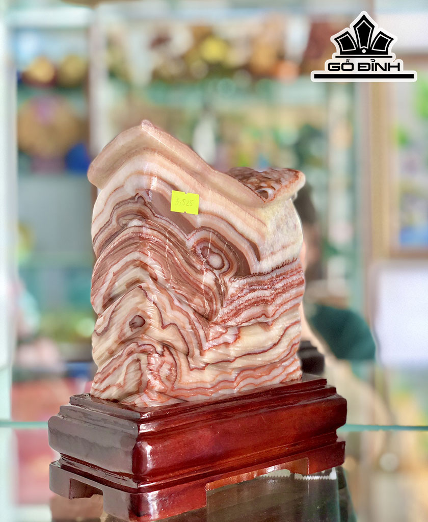 Tác Phẩm Đá Thịt Heo Đá Canxit Cao 20 Ngang 16 (cm) 3,525kg