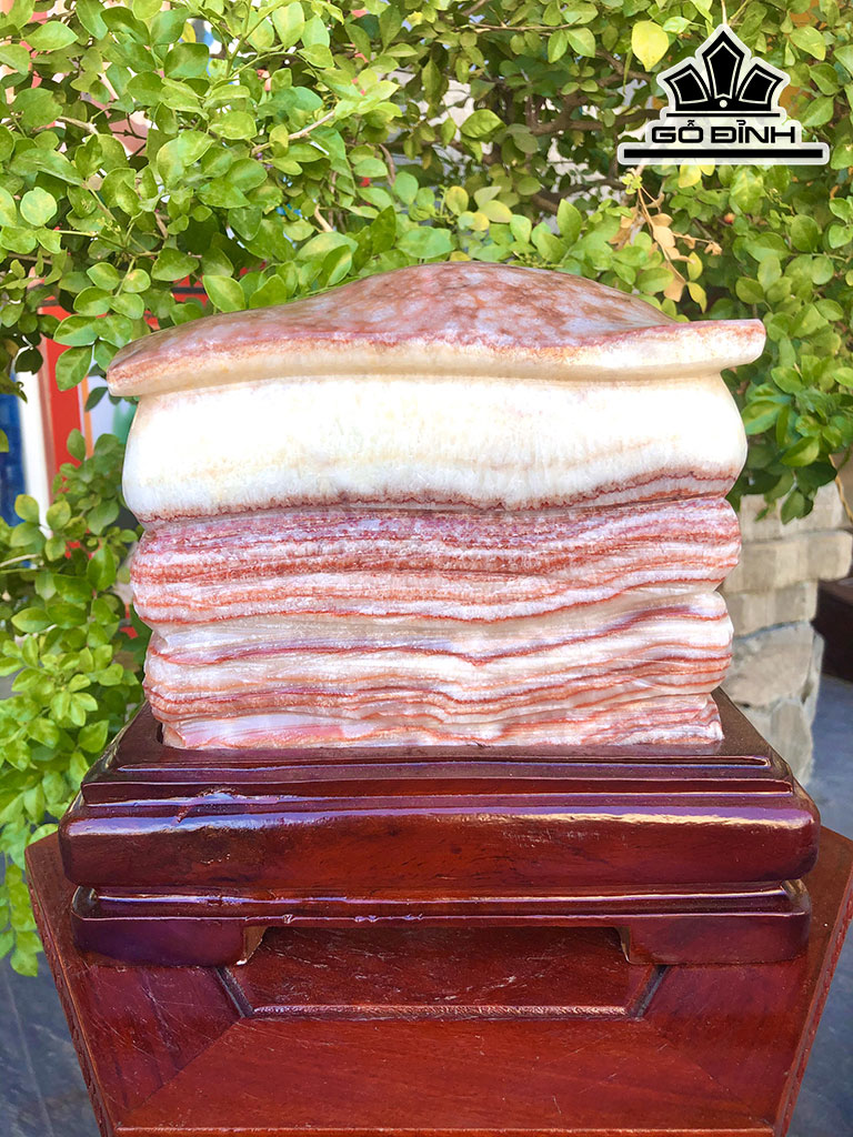 Tác Phẩm Đá Thịt Heo Đá Canxit Cao 20 Ngang 19 (cm) 4,59kg