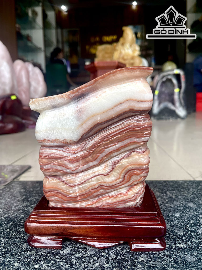Tác Phẩm Đá Thịt Heo Đá Canxit Cao 20 Ngang 20 (cm) 2,33kg