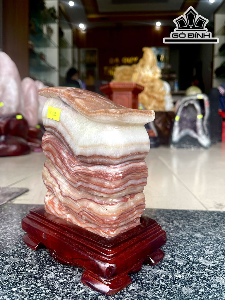 Tác Phẩm Đá Thịt Heo Đá Canxit Cao 20 Ngang 20 (cm) 2,33kg