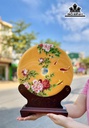 Tác Phẩm Đồng Điếu Đá Ngọc Hoàng Long Cao 30 (cm)
